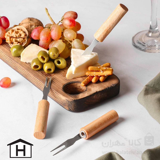 زیتون خوری دسته چوبی